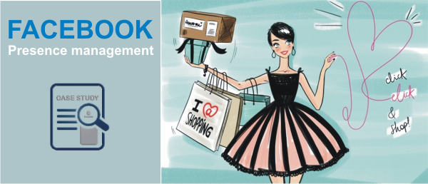 Facebook presence management for an online Clothing retailer